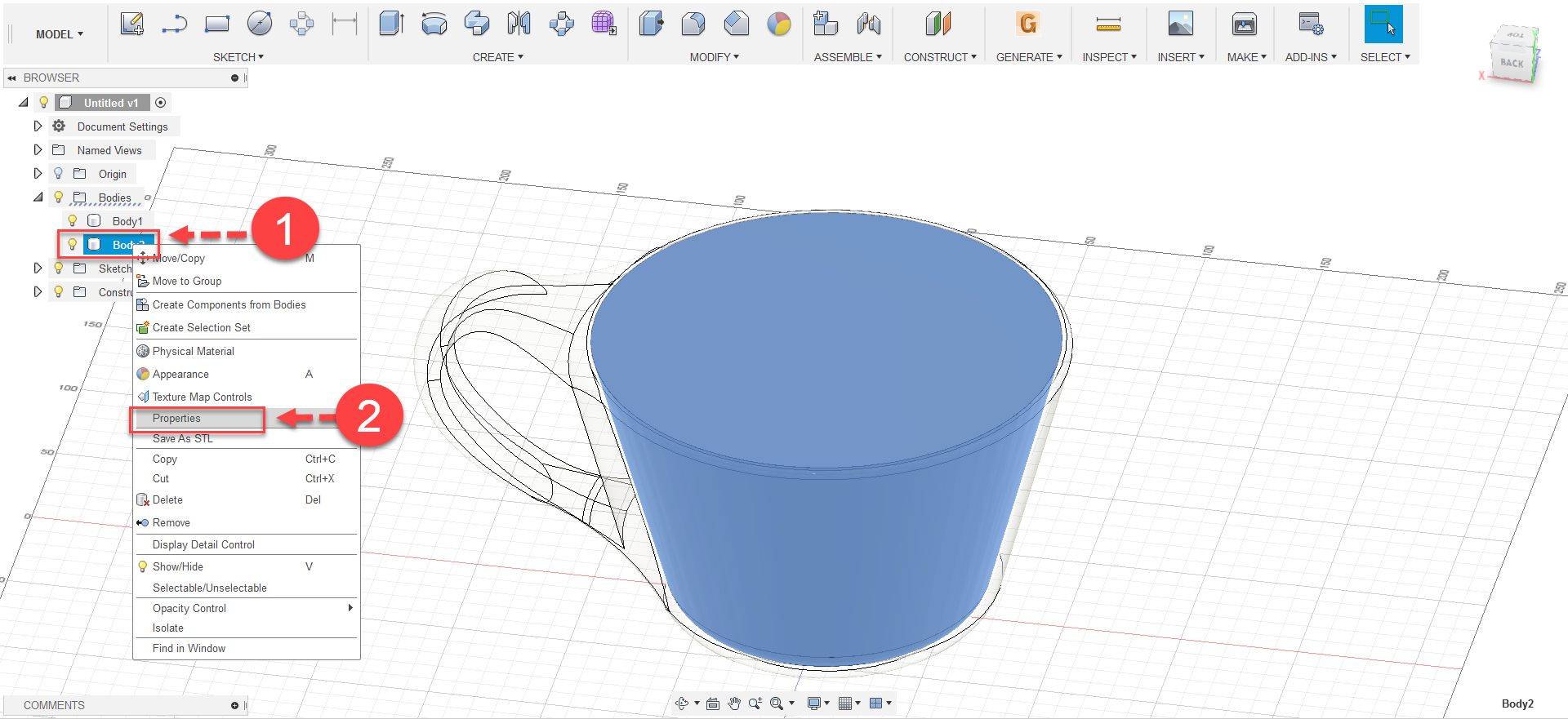 Fusion 360 tips & tricks #70 หาปริมาตรในแก้ว Fusion 360 tips & tricks #70 หาปริมาตรในแก้ว